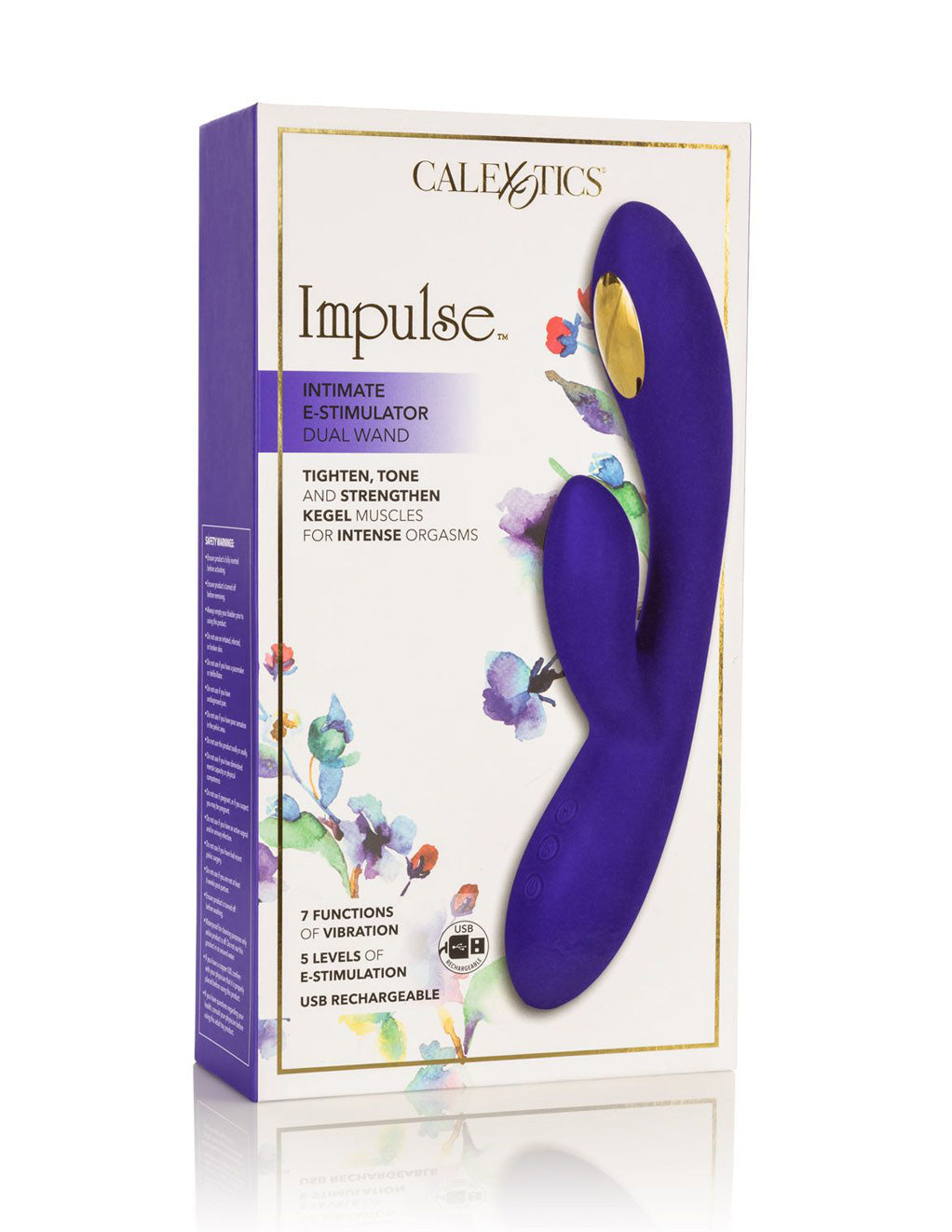 Impulse Intimate E Stim Dual Wand By California Exotics Box Front