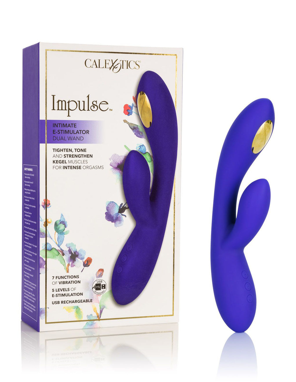 Impulse Intimate E Stim Dual Wand By California Exotics Packaging