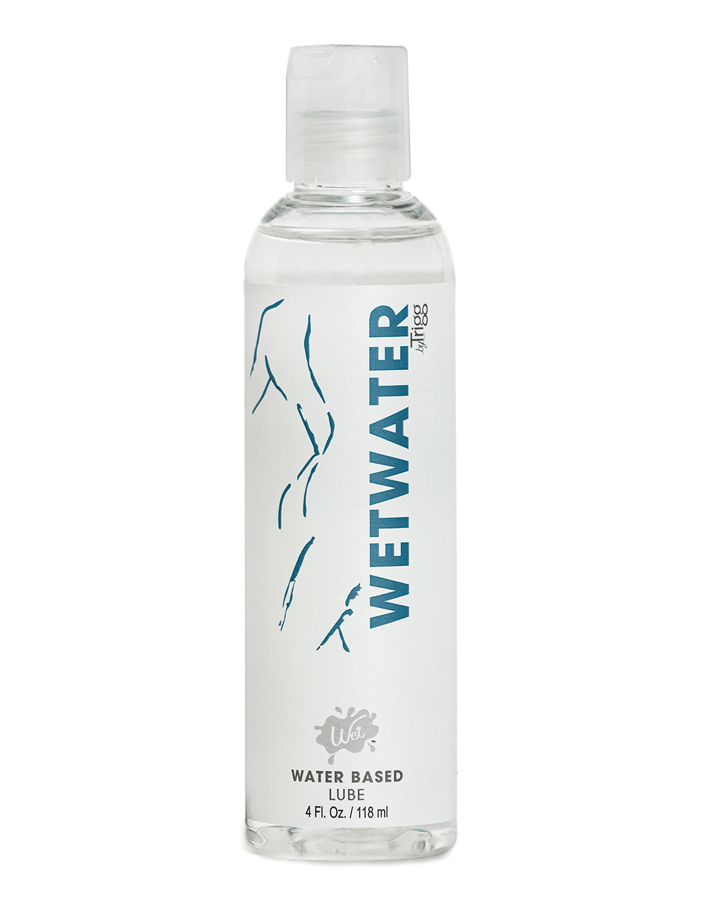 Wet Water Lubricant 4oz Bottle Front