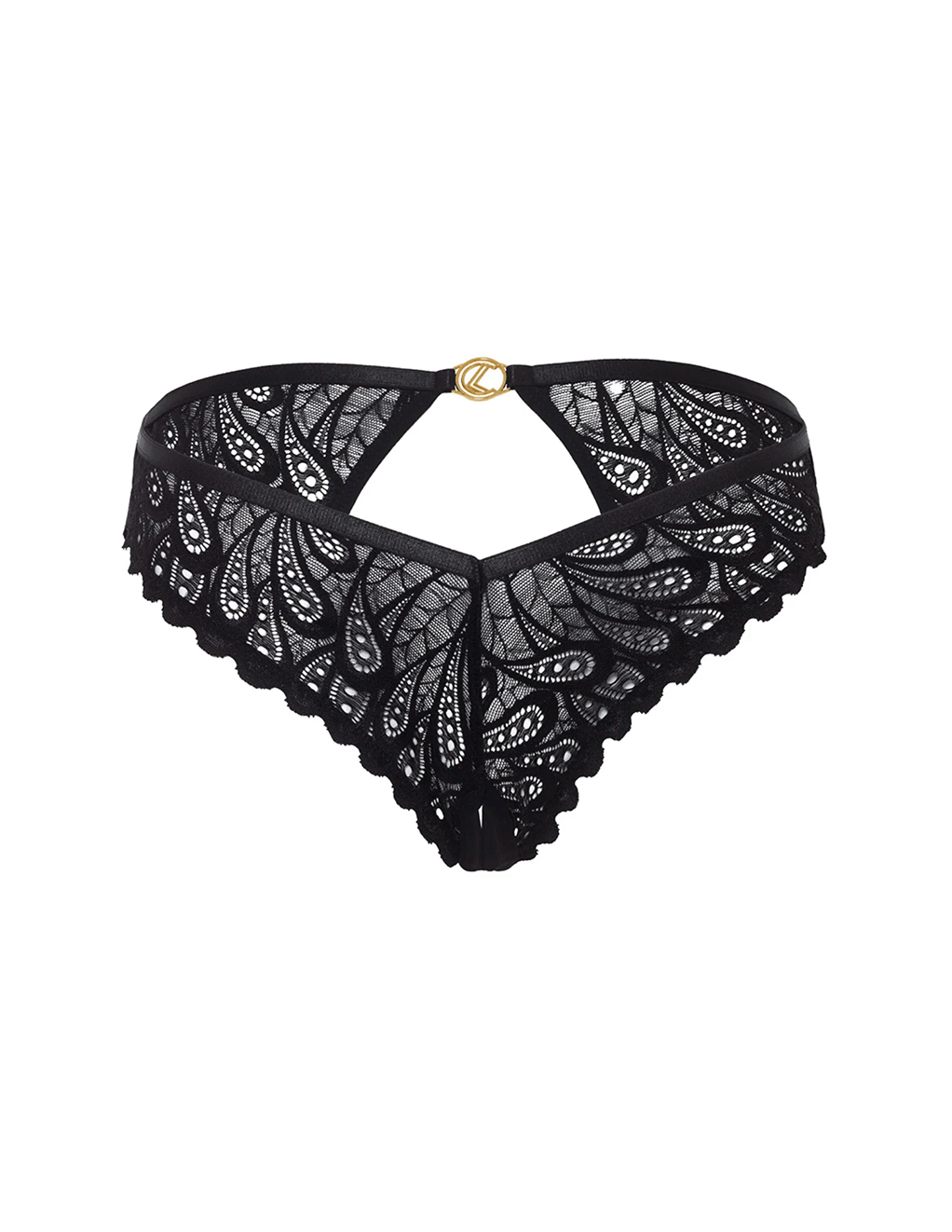 Piper Fan Lace Open Back Bikini Panty
