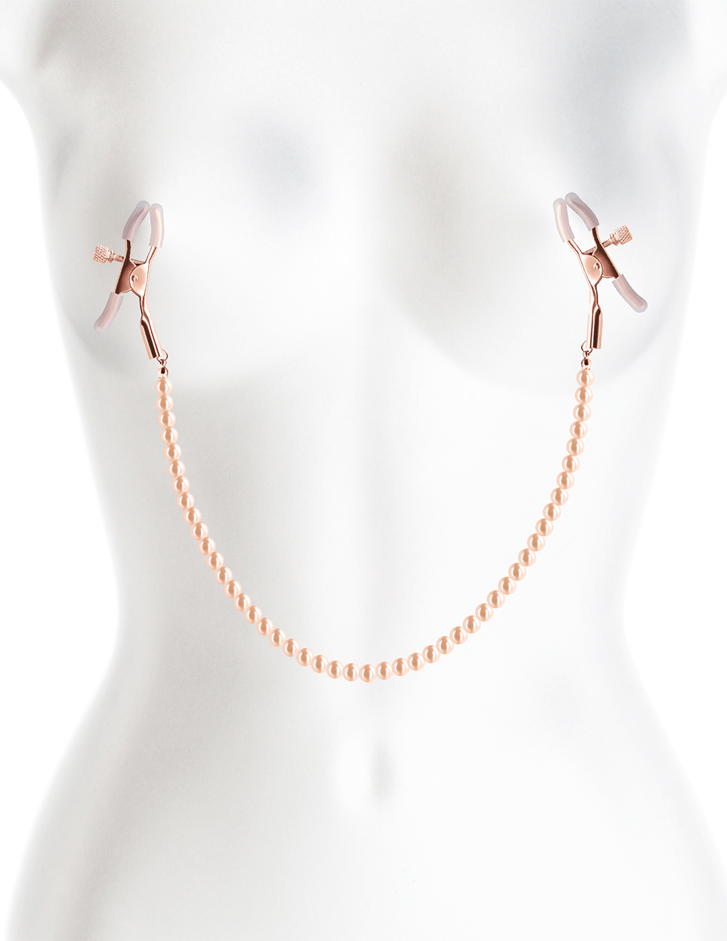 Adjustable Pearl Chain Clamps DC1 - Rose Gold Clamps