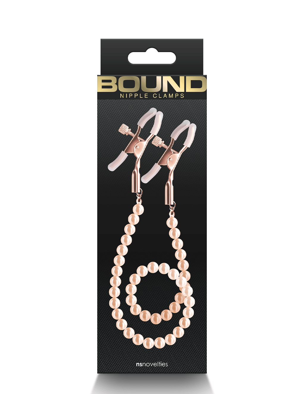 Adjustable Pearl Chain Clamps DC1 - Rose Gold Package