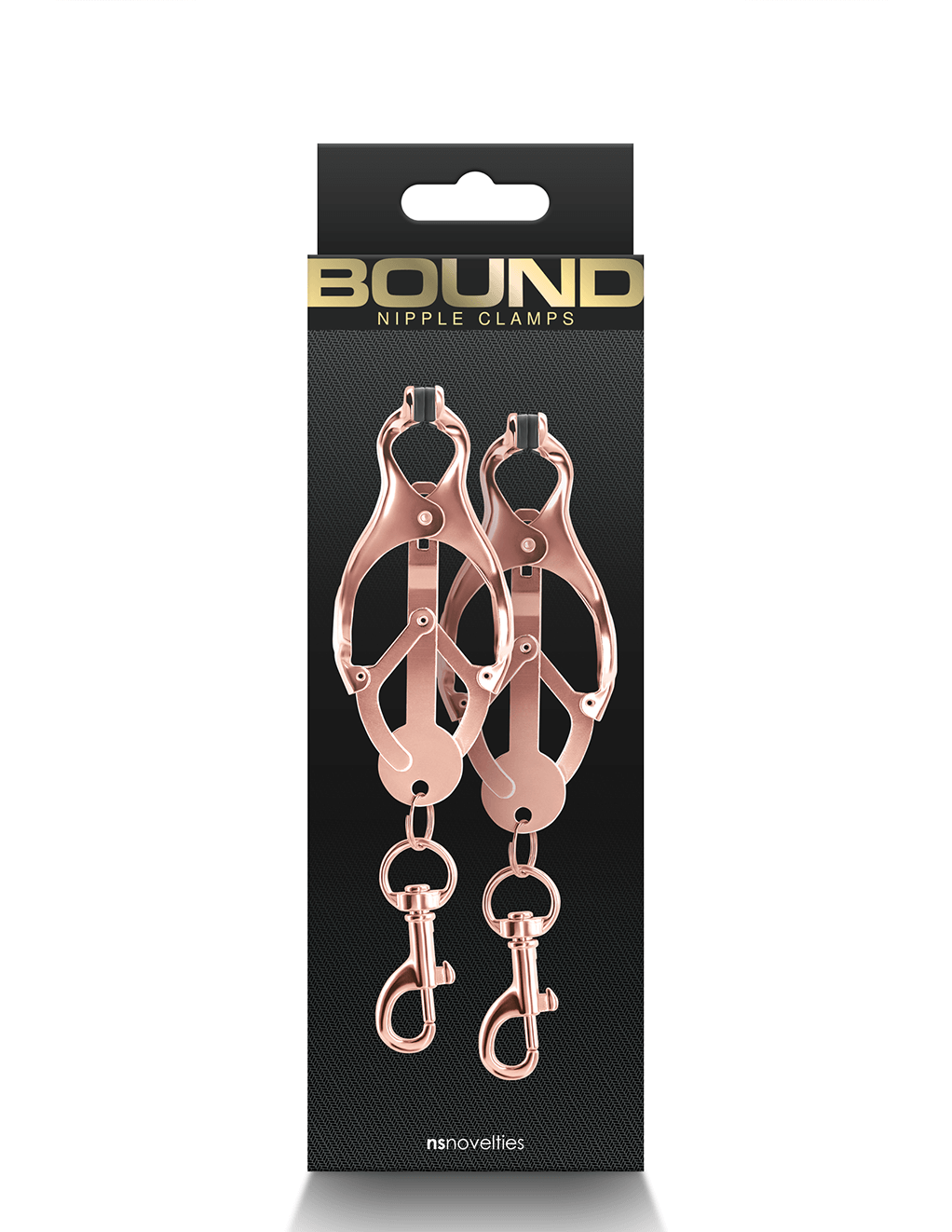 Butterfly Clamps w/ Clip C3 - Rose Gold Package