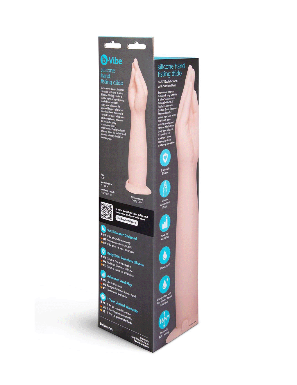 b-Vibe Silicone Hand Fisting Dildo 16.5in