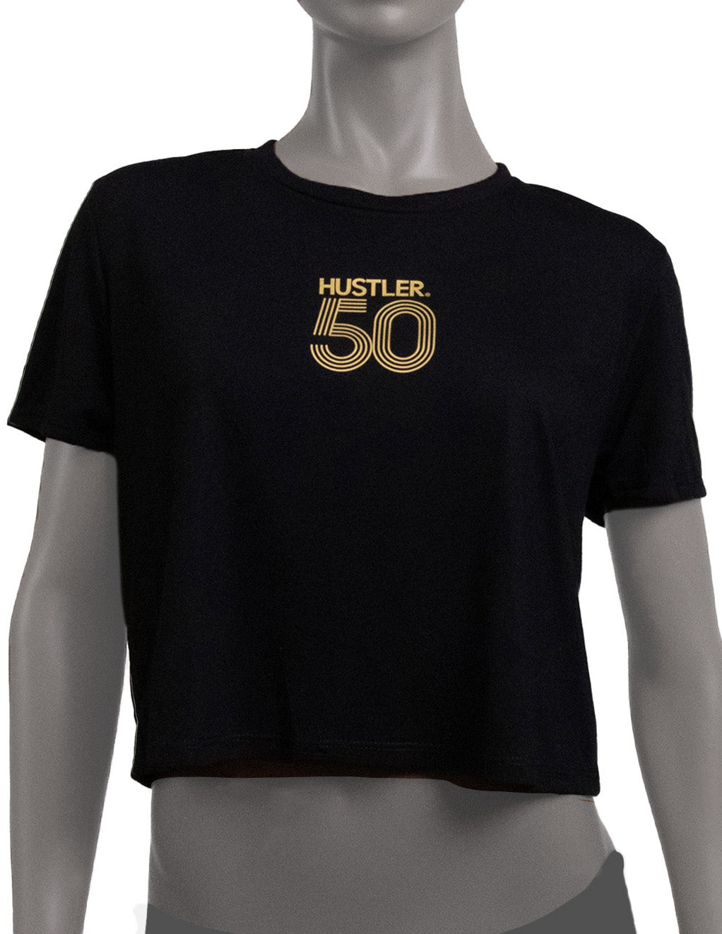 HUSTLER 50th Anniversary Boxy Crop Festival Tee