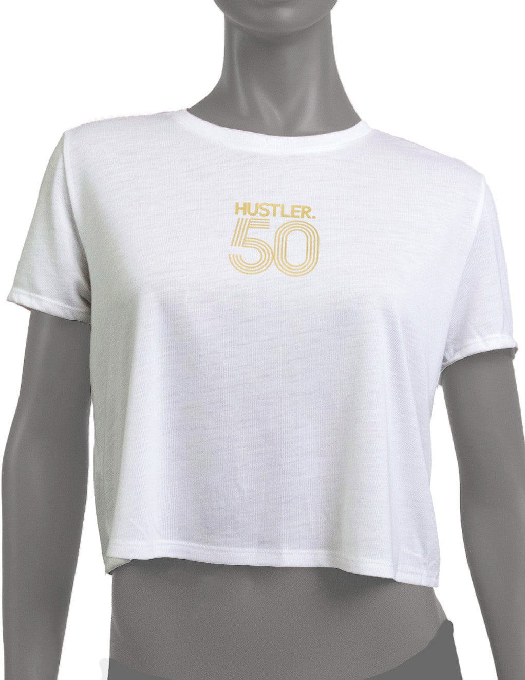 HUSTLER 50th Anniversary Boxy Crop Festival Tee