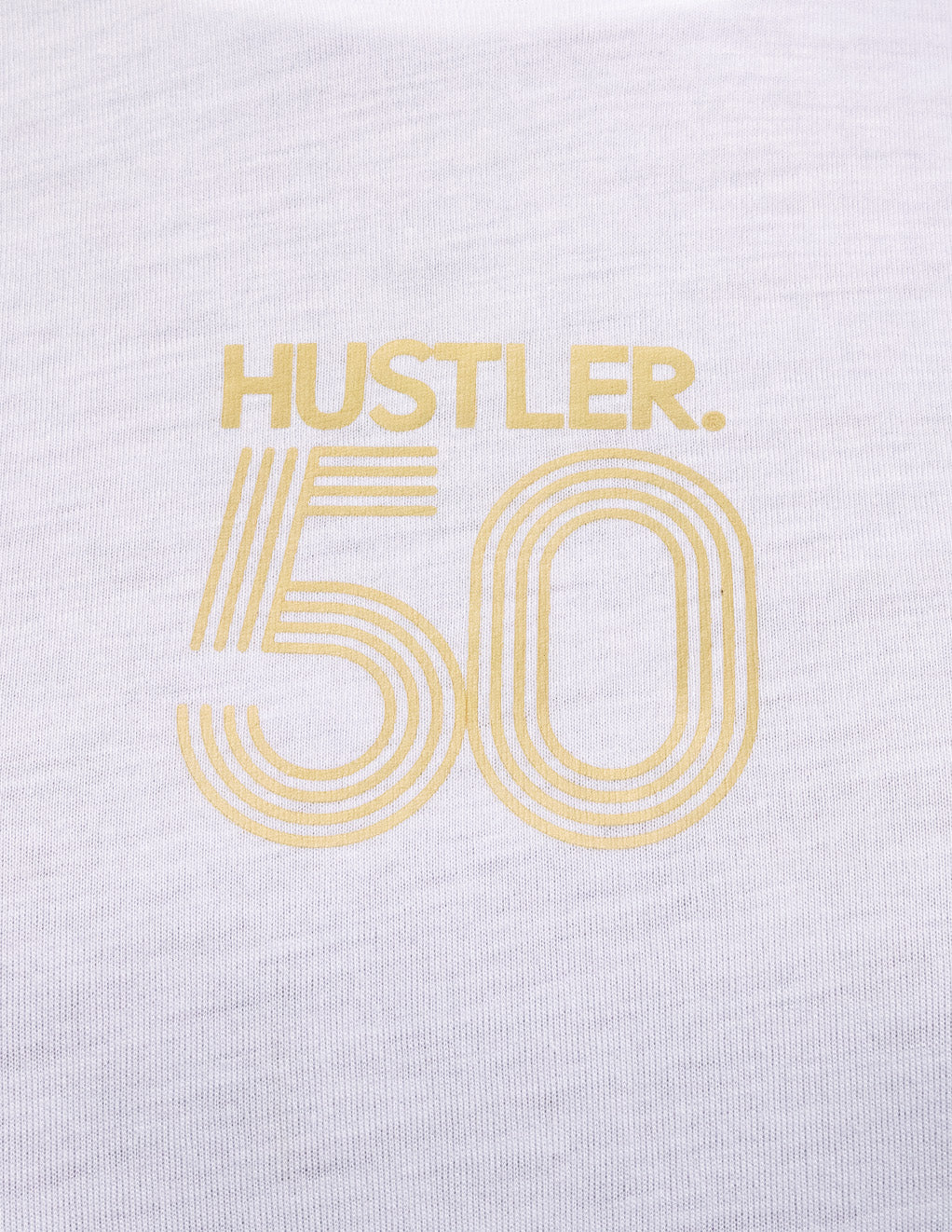 HUSTLER 50th Anniversary Boxy Crop Festival Tee