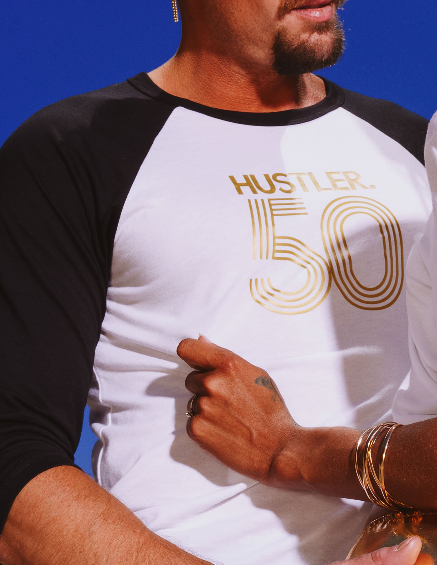 HUSTLER 50th Anniversary Raglan Tee