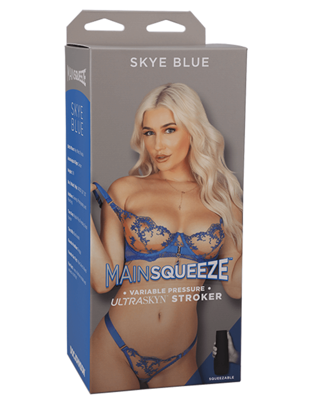 Main Squeeze Skye Blue Ultraskyn Stroker Pussy Package