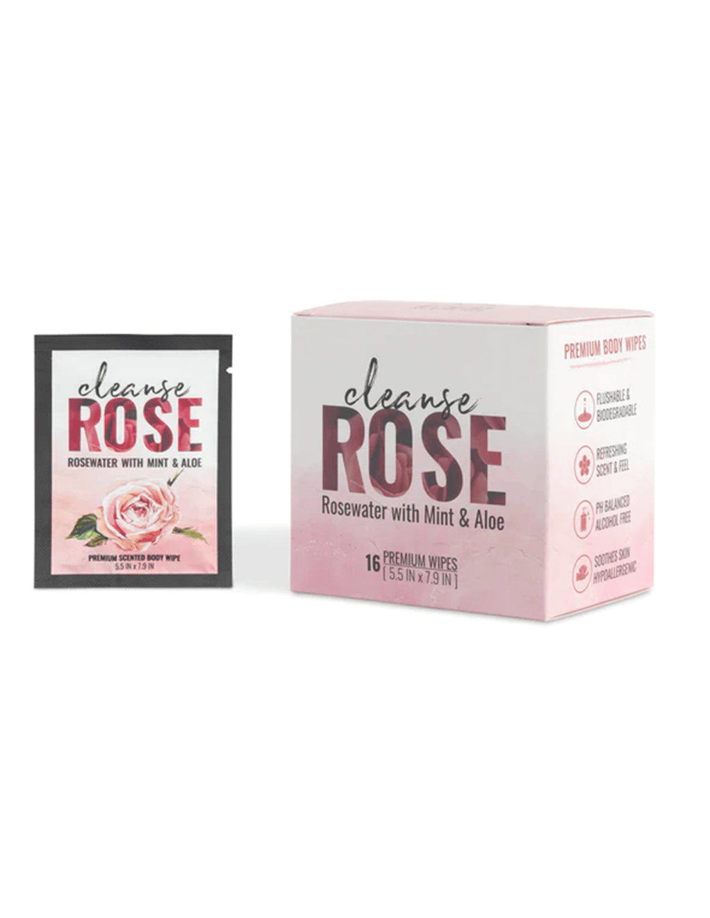 Rose Wipes 16ct Womens Personal Wipes