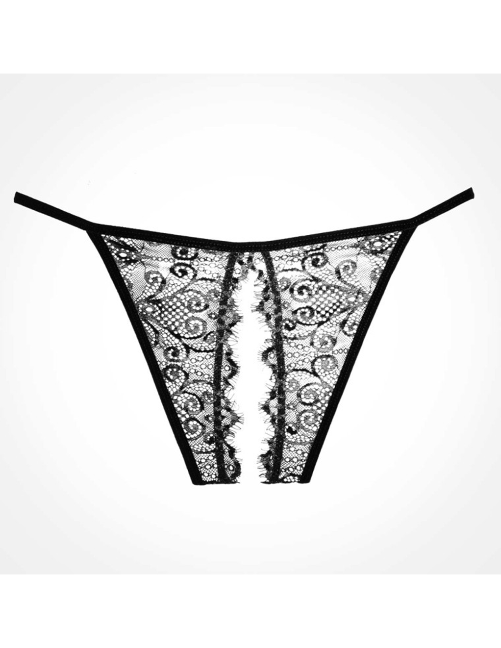 Allure Lace Crotchless Bikini