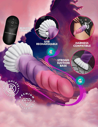 Creature Cocks Cloud Rider Vibrating Silicone Dildo