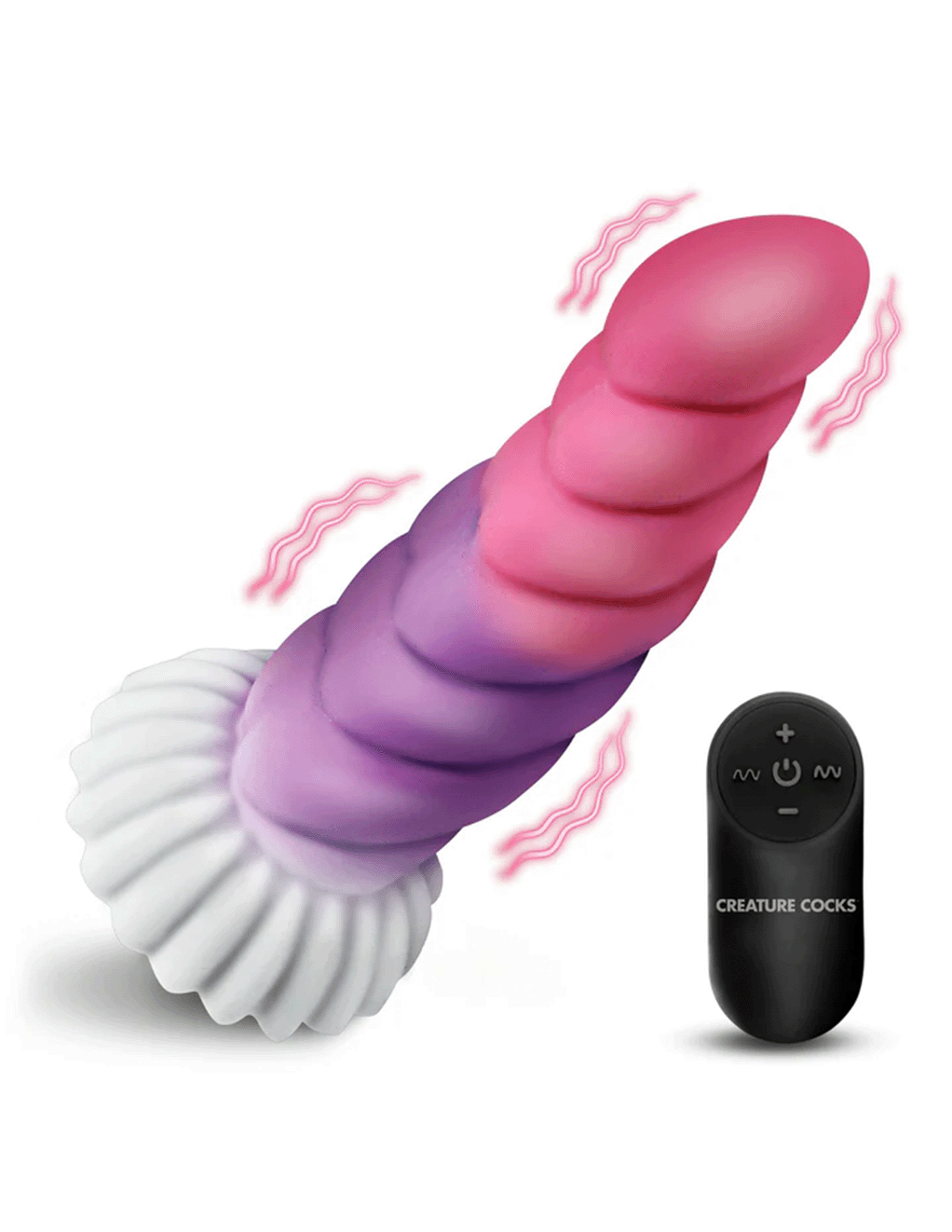 Creature Cocks Cloud Rider Vibrating Silicone Dildo