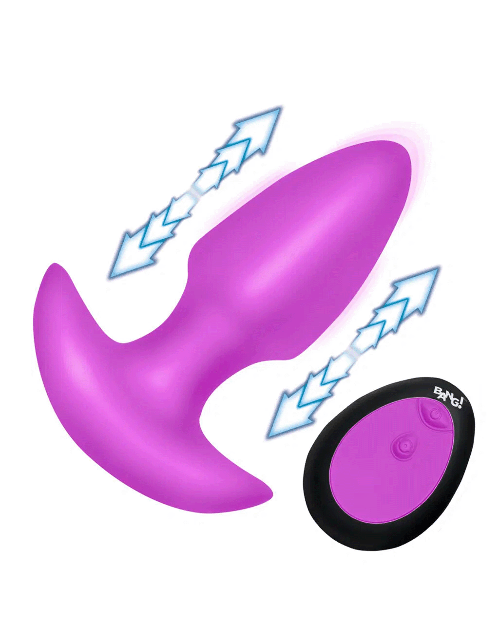 Bang! Thrusting & Vibrating Silicone Butt Plug