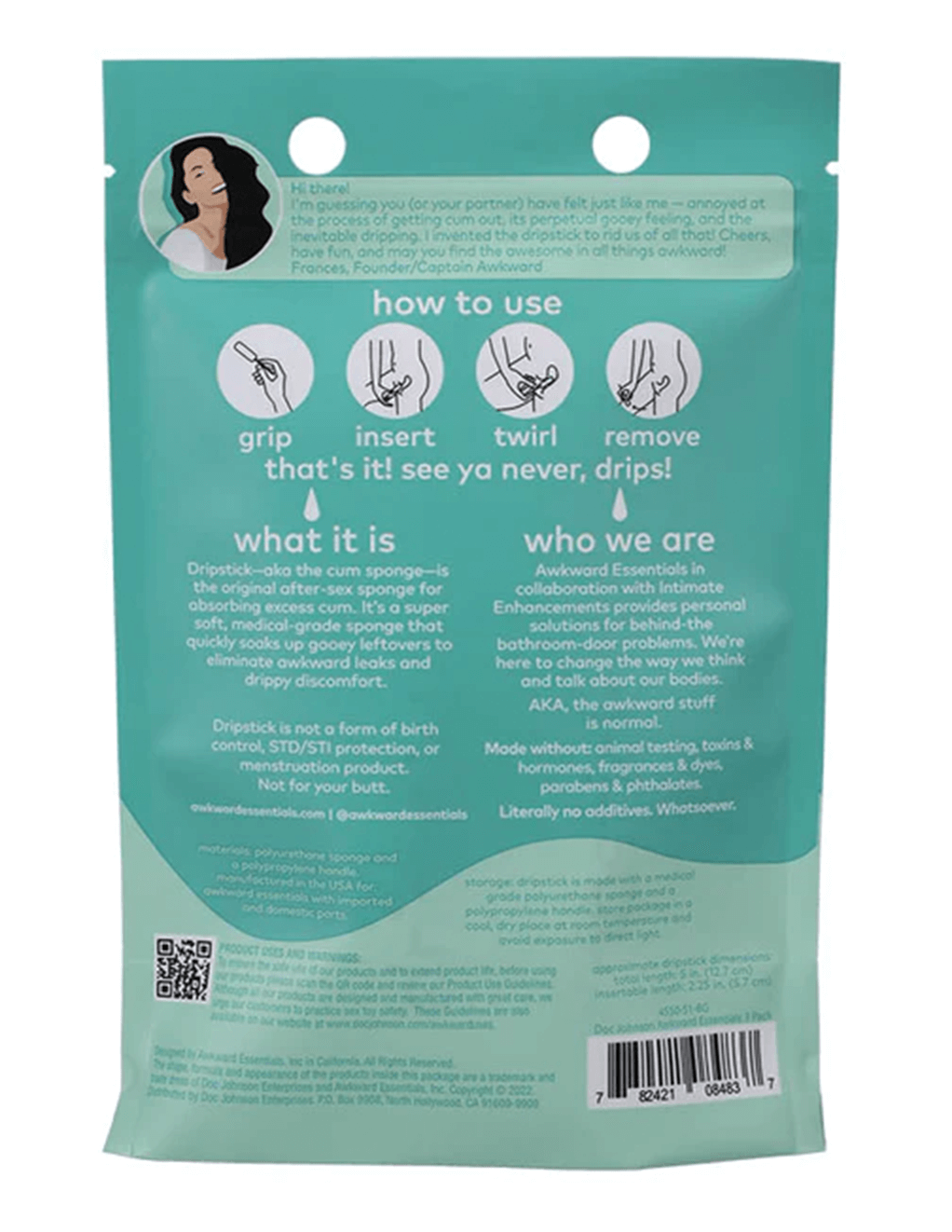 Awkward Essentials DripStick 3pack Back Package