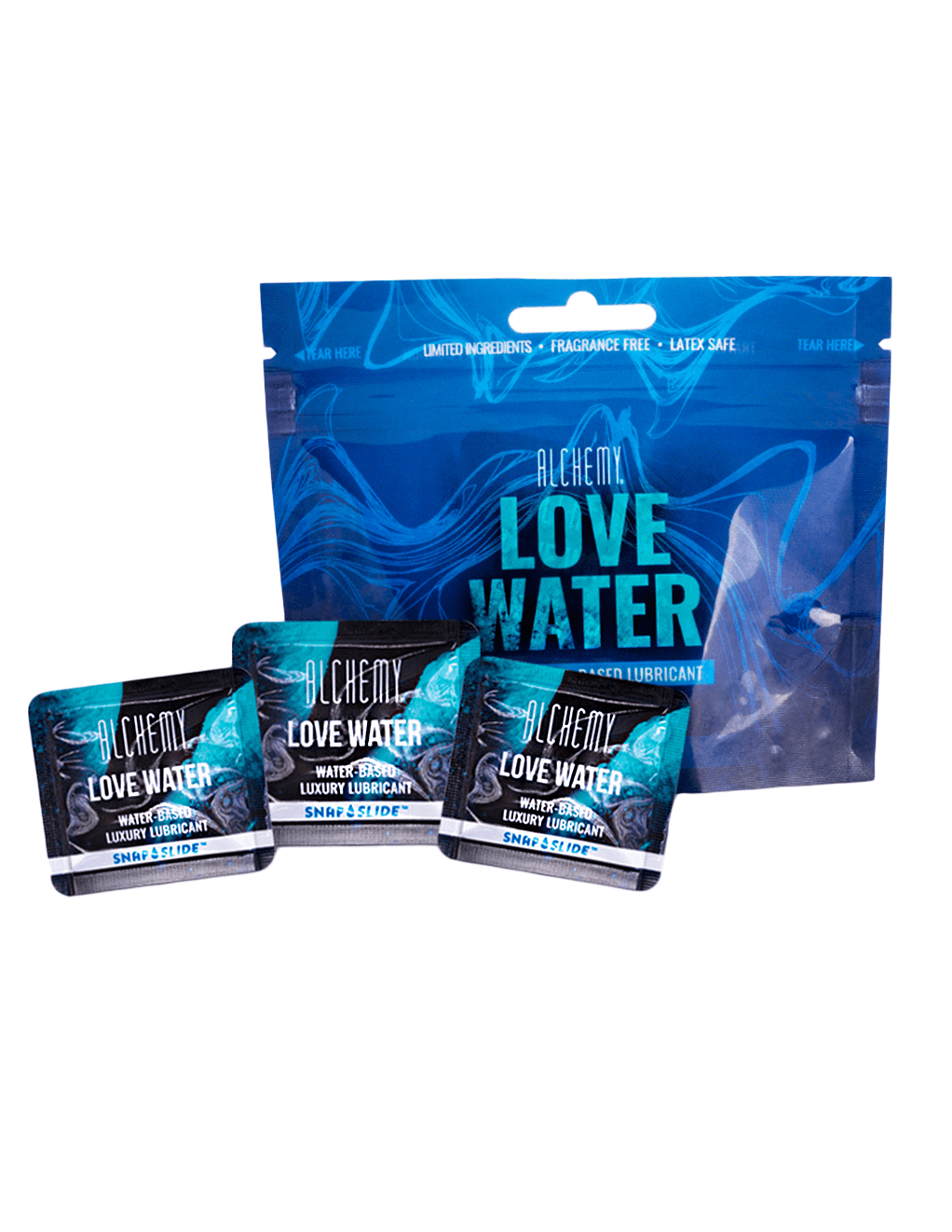 Love Water Snap & Slide 16ct - Product with Pouch