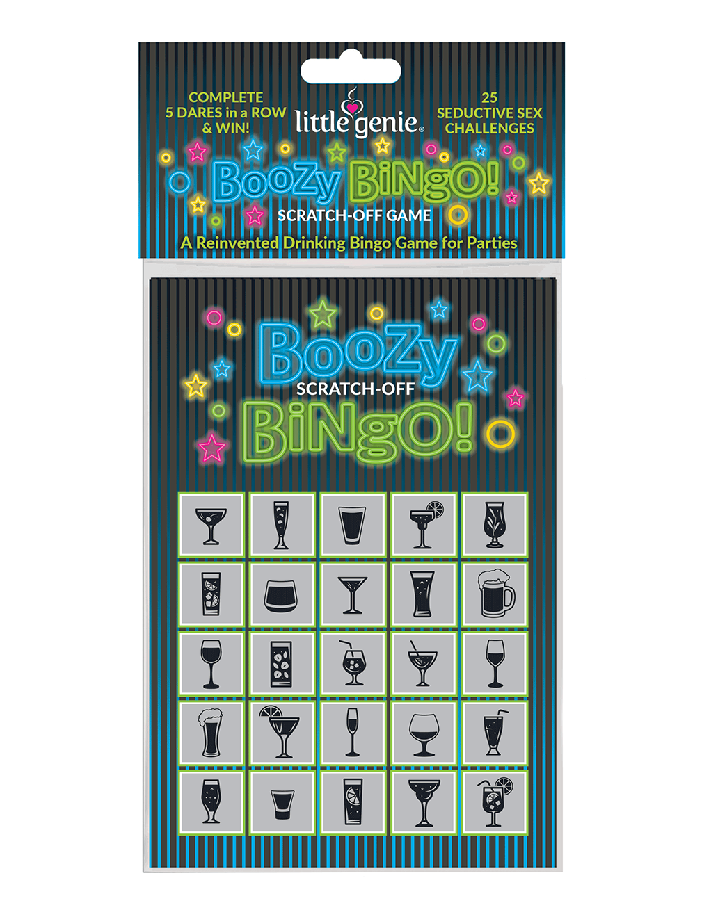 Boozy Bingo Scratch-Off Drinking Game