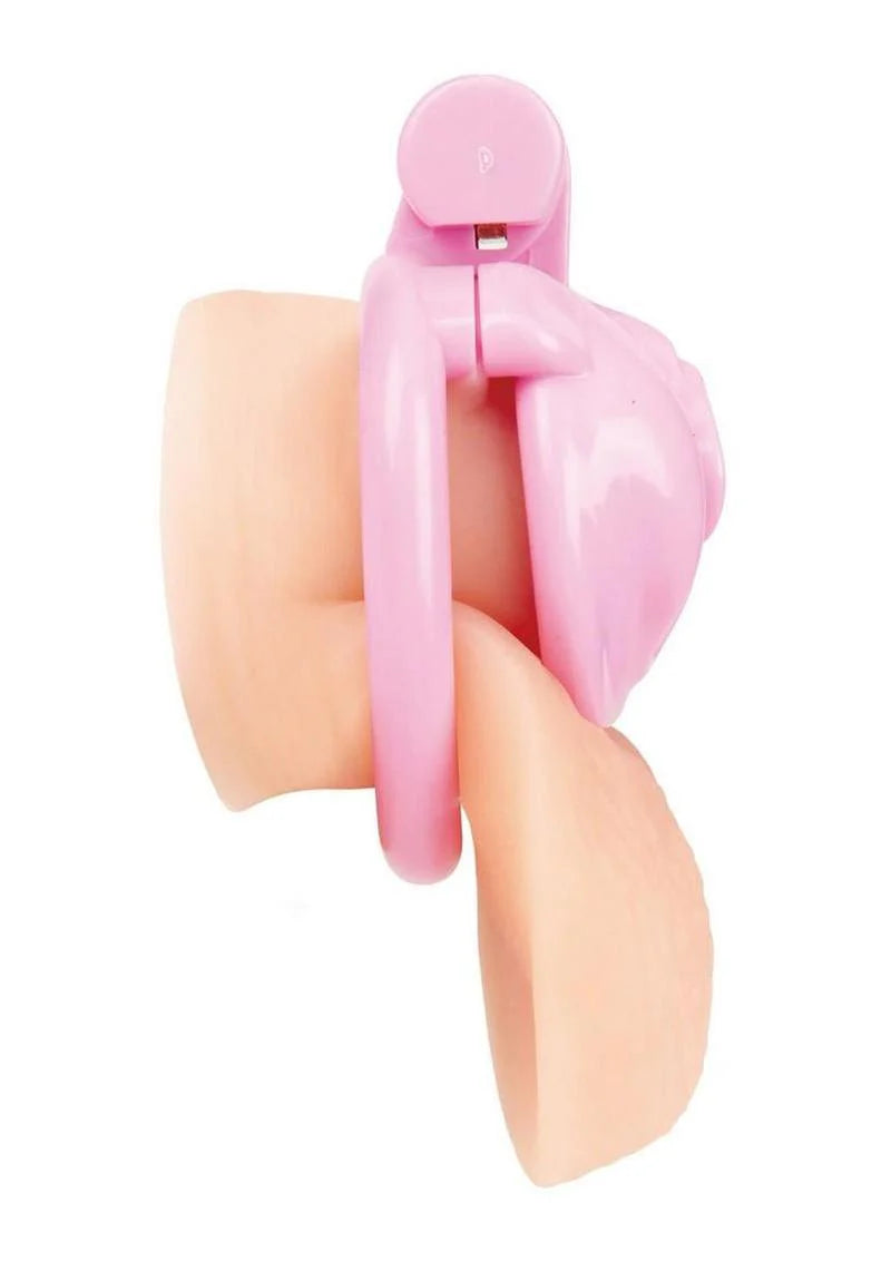 Bitchboy Degrading Mini Chastity Cage with Pussy Shape