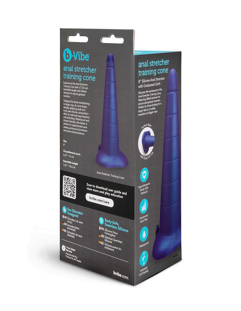 b-Vibe Anal Stretcher Training Cone 8in