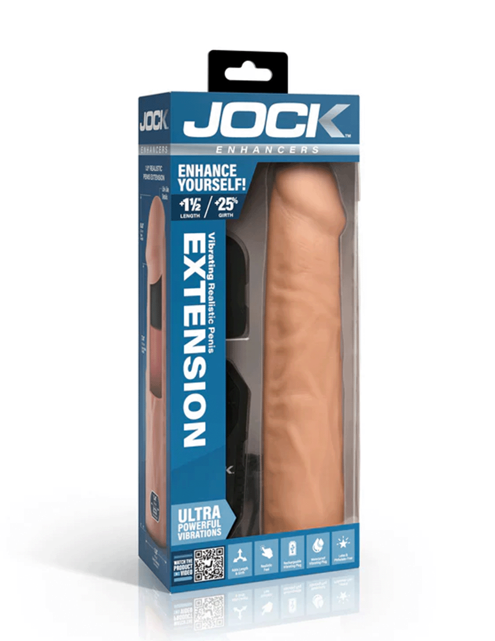 Jock Remote Control Vibrating Penis Extension