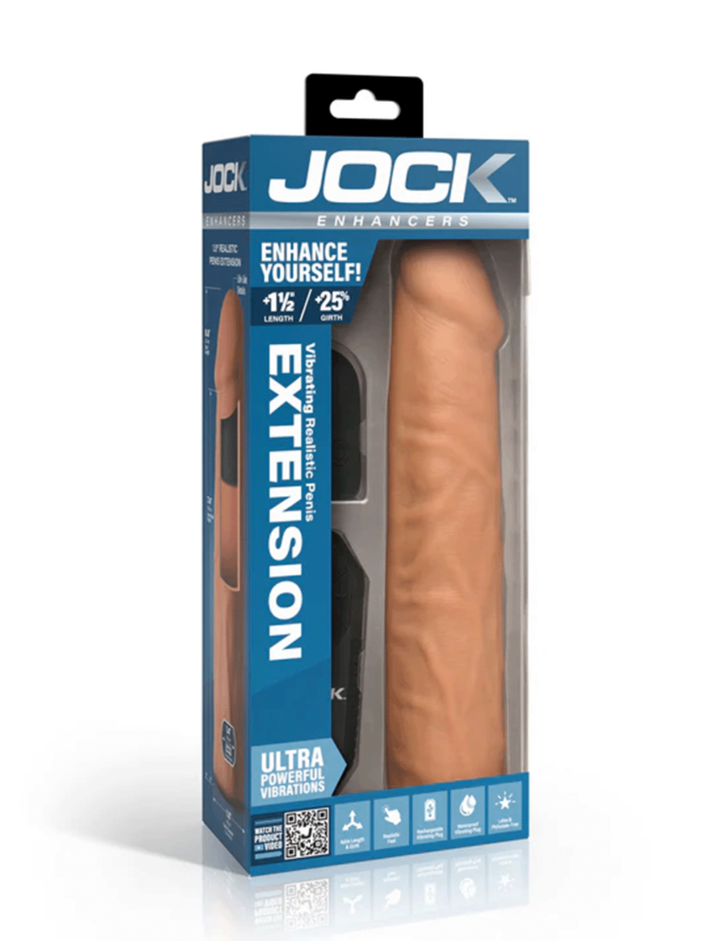 Jock Remote Control Vibrating Penis Extension