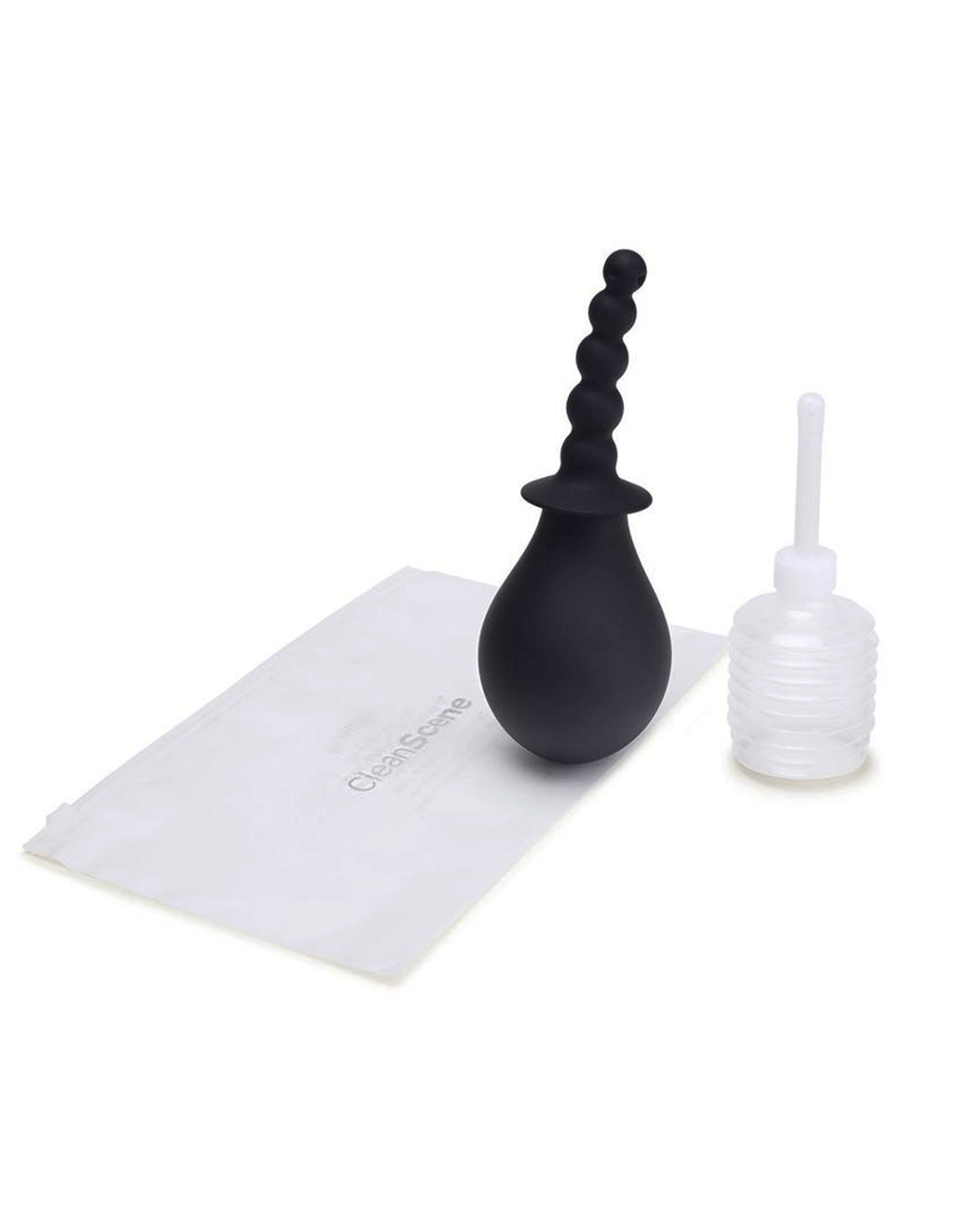 Soft Squeeze Beaded Anal Douche Set - Box Contents