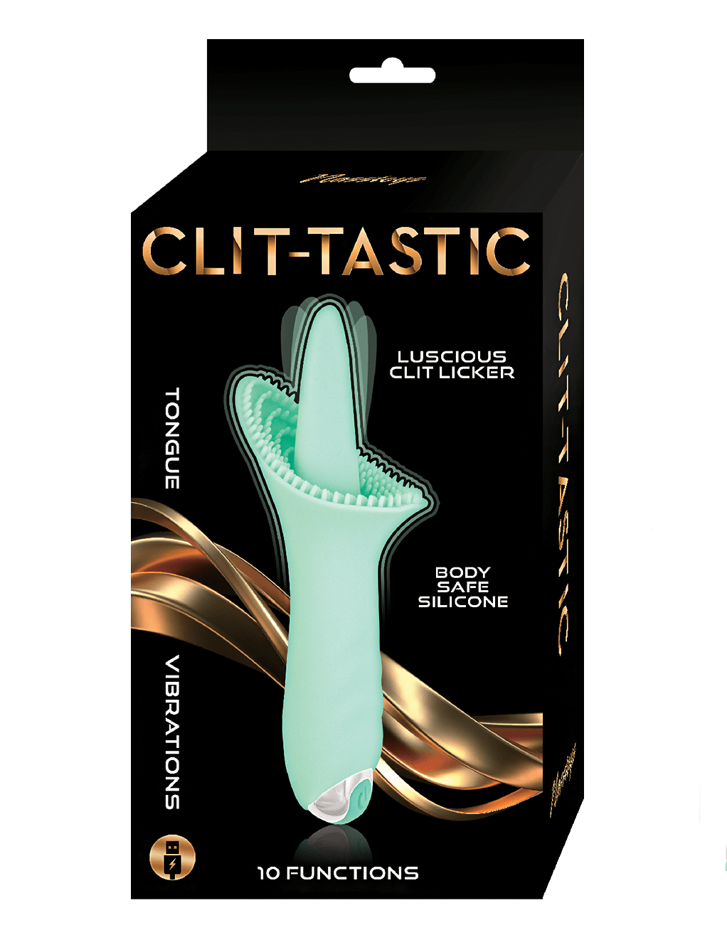 Clit-Tastic Luscious Clit Licker - Aqua - Box