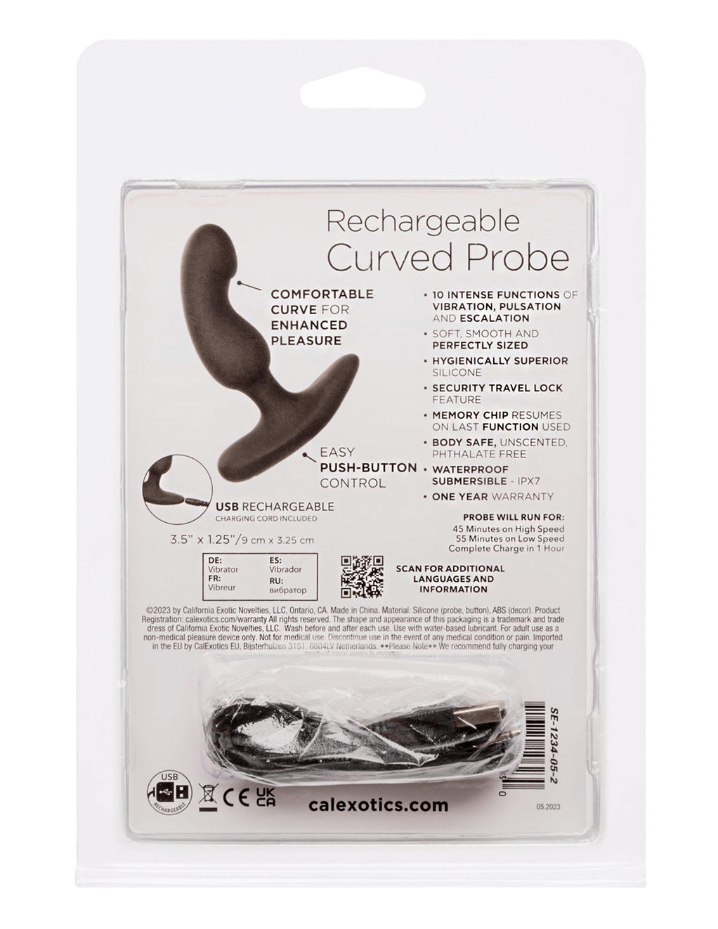Rechargeable Curved Probe - Box Back