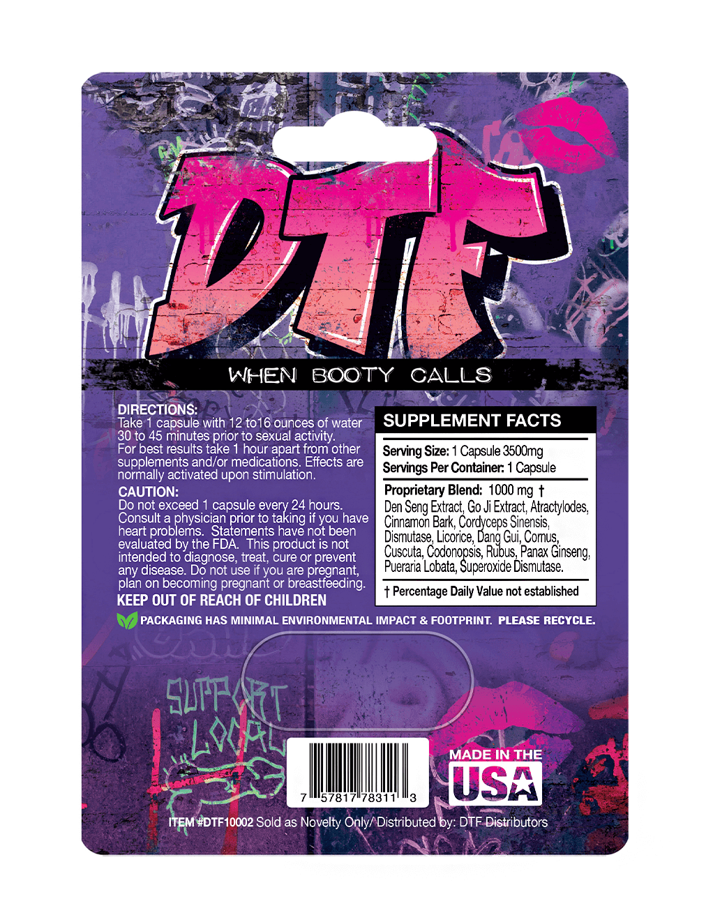 DTF Womens 1ct - Back