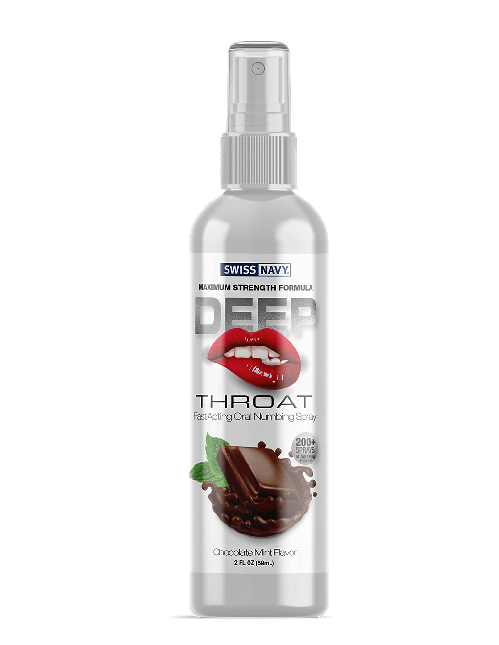 Swiss Navy Deep Throat Spray - Chocolate Mint - 2oz