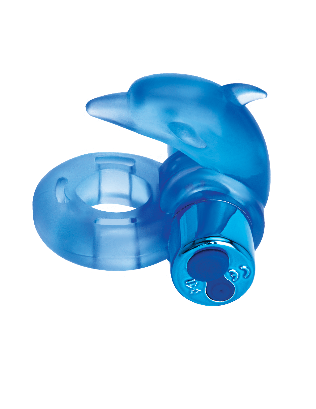 Bodywand Rechargeable Dancing Dolphin Ring - Blue - Main
