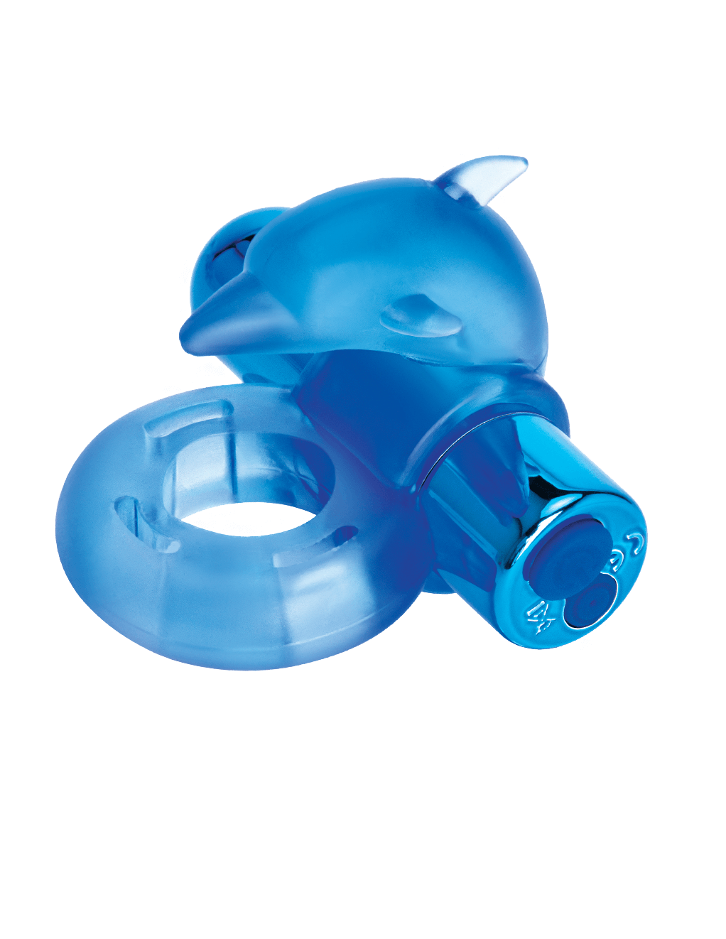 Bodywand Rechargeable Dancing Dolphin Ring - Blue - Alt
