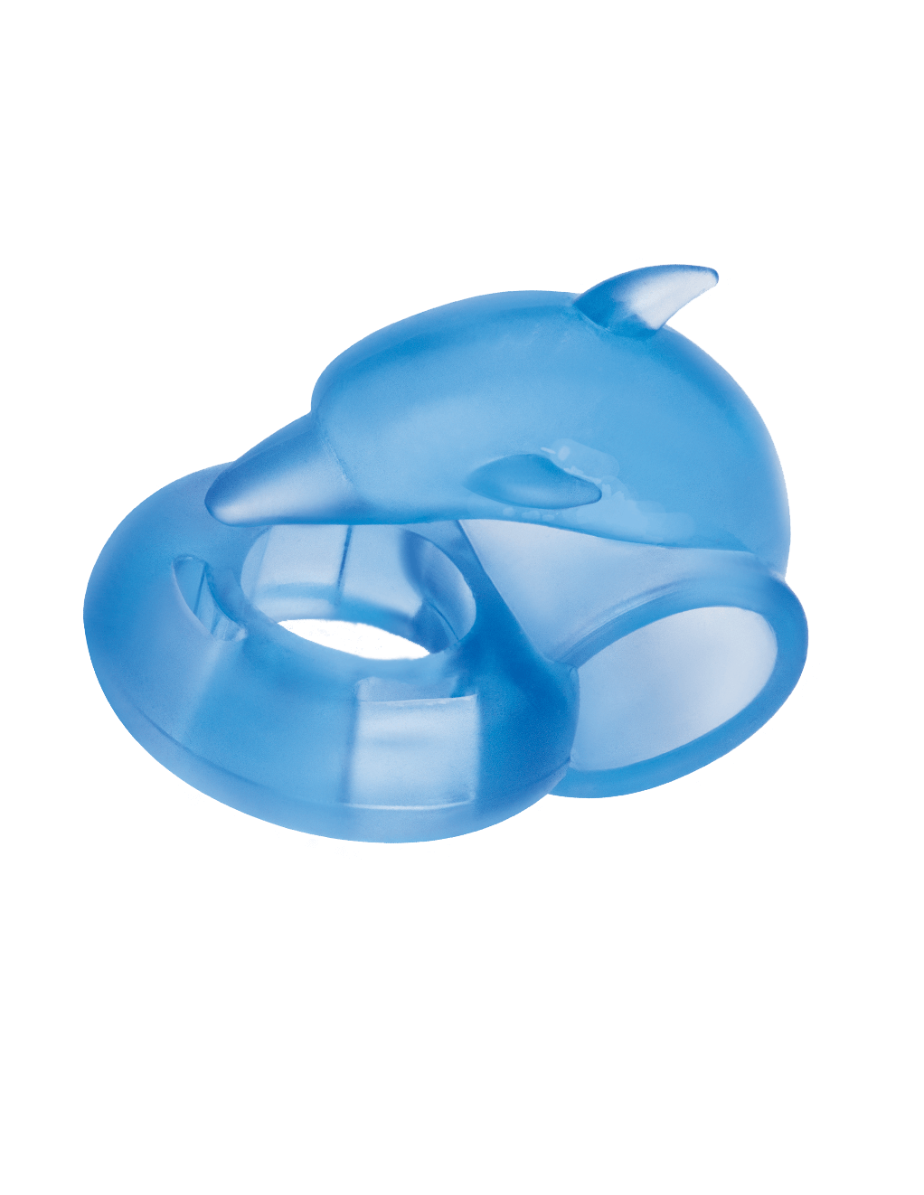 Bodywand Rechargeable Dancing Dolphin Ring - Blue - No Bullet