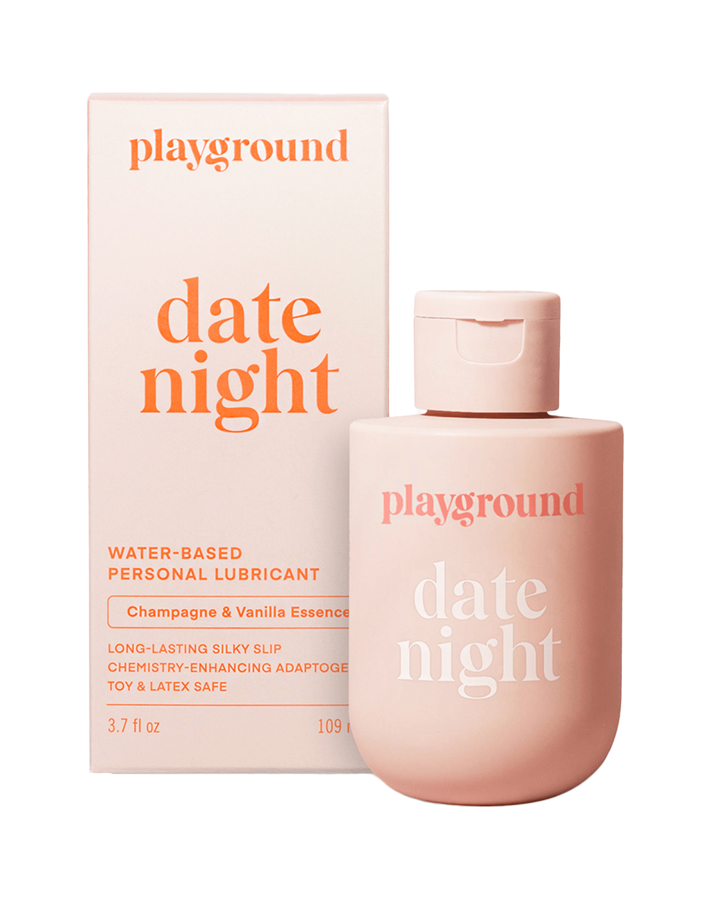 Playground Date Night Water-Based Lube - Product w/Box