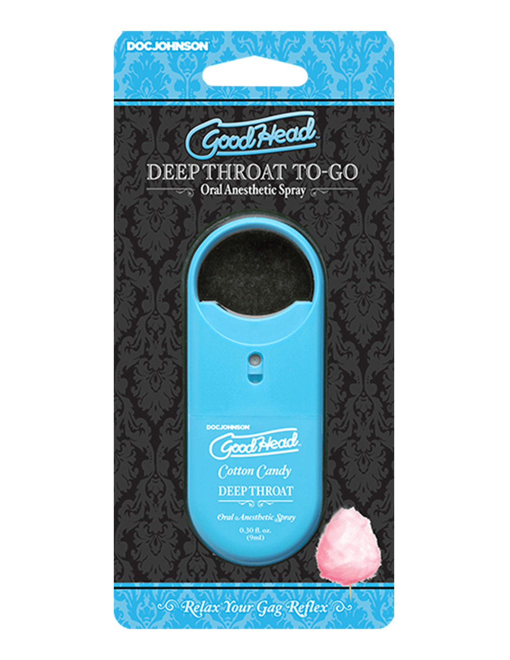 GoodHead Deep Throat To Go Spray - Cotton Candy - Package