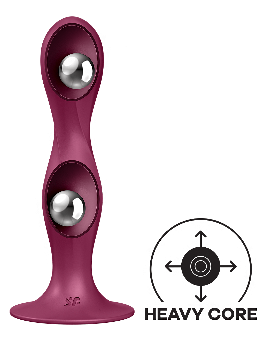 Satisfyer Double Ball-R - Red - Ball Detail