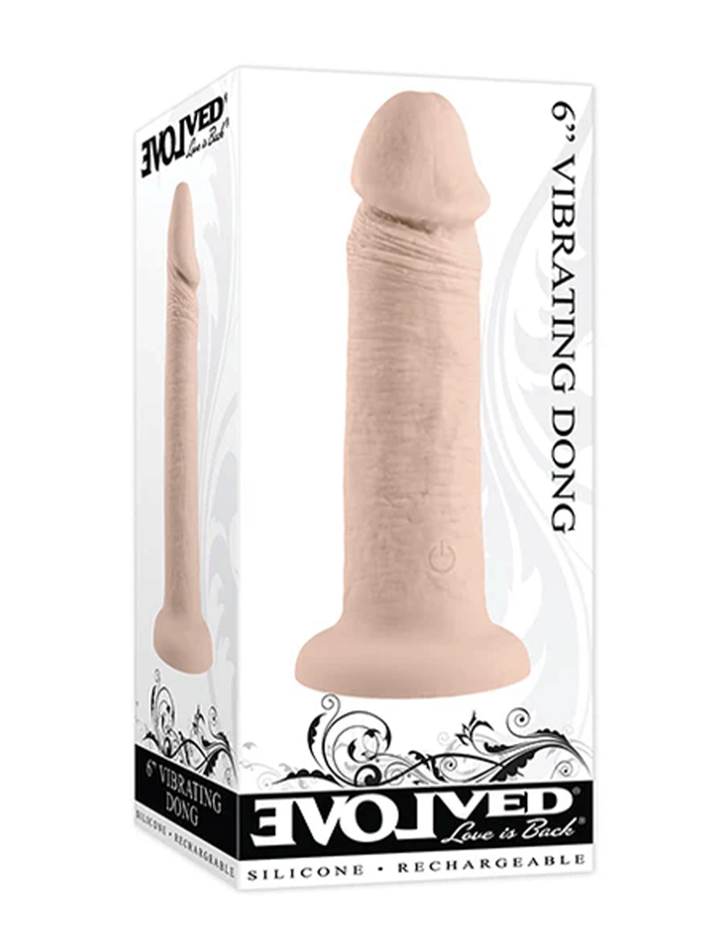 Evolved 6in Vibrating Silicone Dong