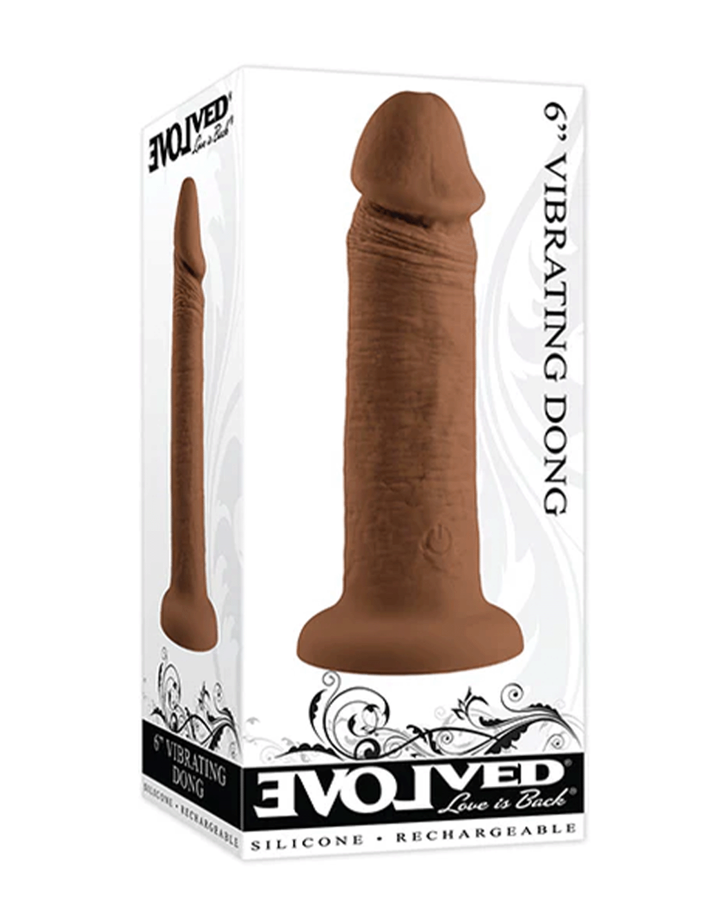 Evolved 6in Vibrating Silicone Dong