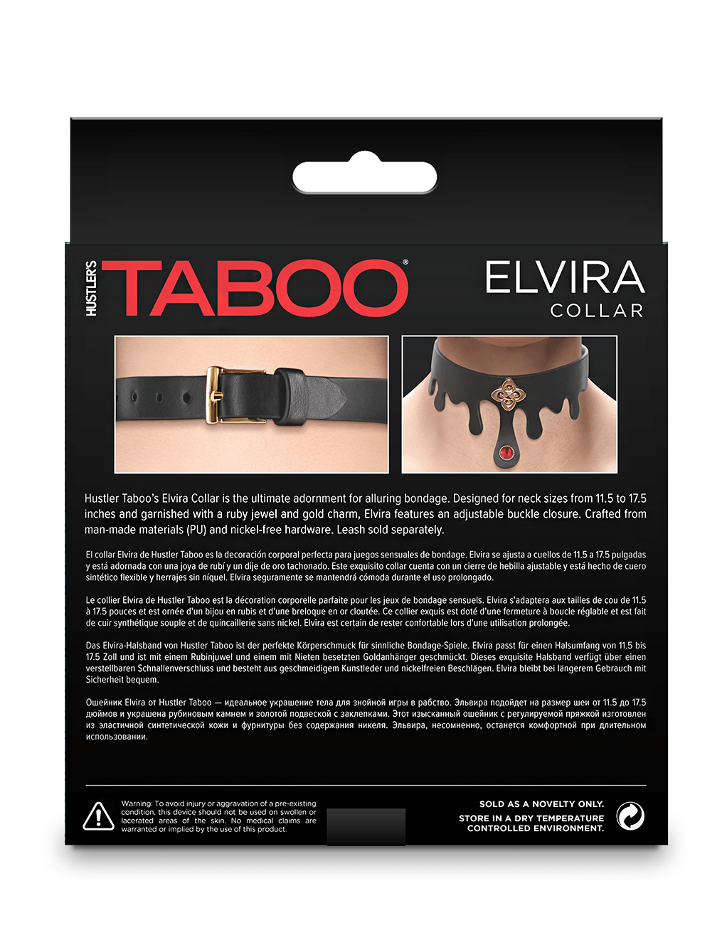 Taboo Elvira Collar - Box - Back
