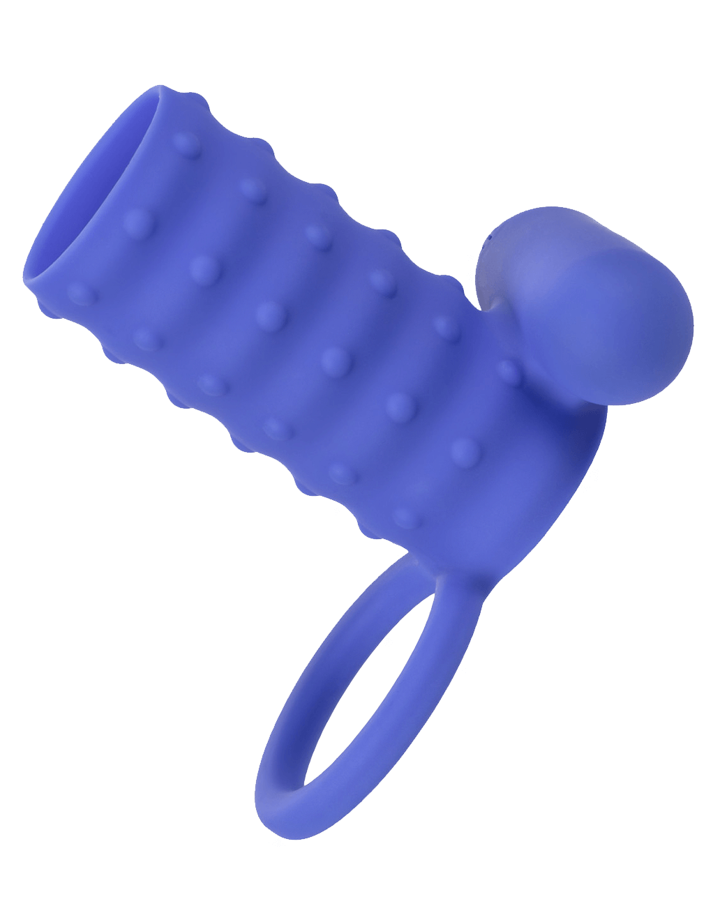 Silicone Rechargeable Endless Desires Enhancer - Blue - Side