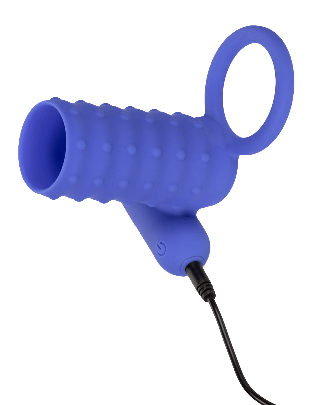 Silicone Rechargeable Endless Desires Enhancer - Blue - w/Charger