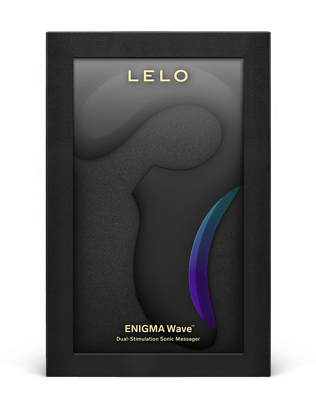 Lelo Enigma Wave - Black - Box Front w/Product
