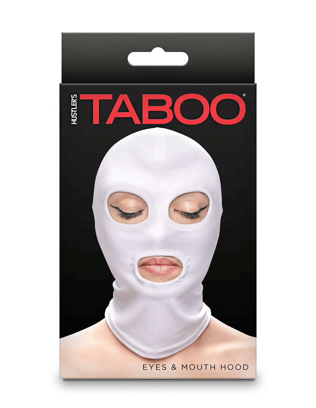 Taboo Eyes & Mouth Hood - White - Box - Front