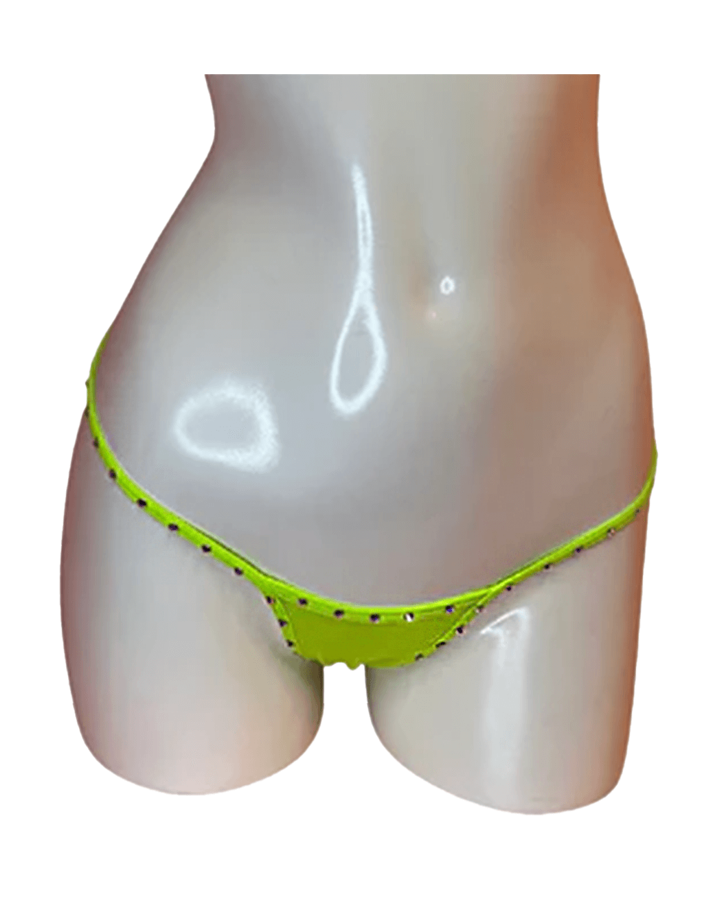 Candyland Favorite Crystal Skinny Panty - Neon Green