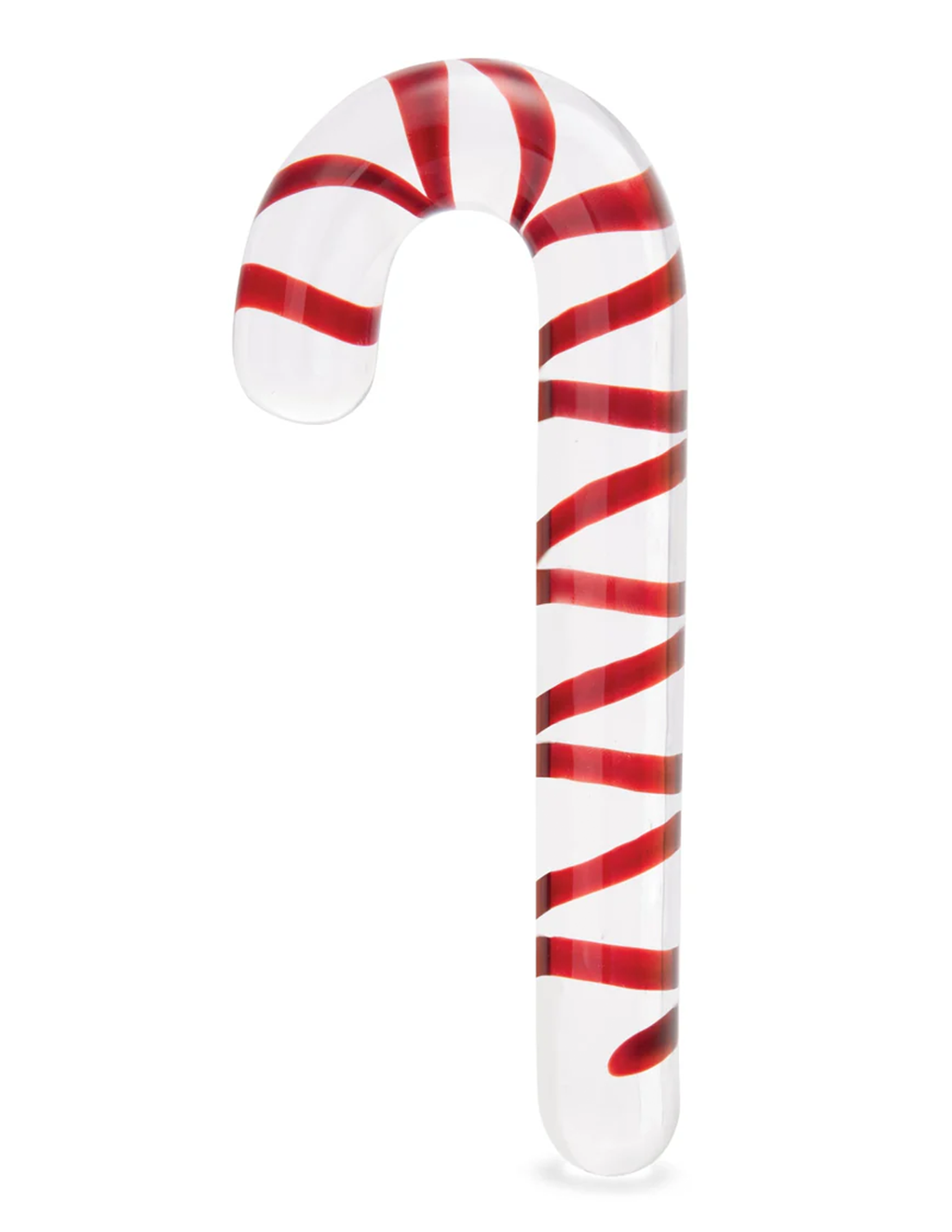 Candy Cane Dream 7.5in Glass Dildo