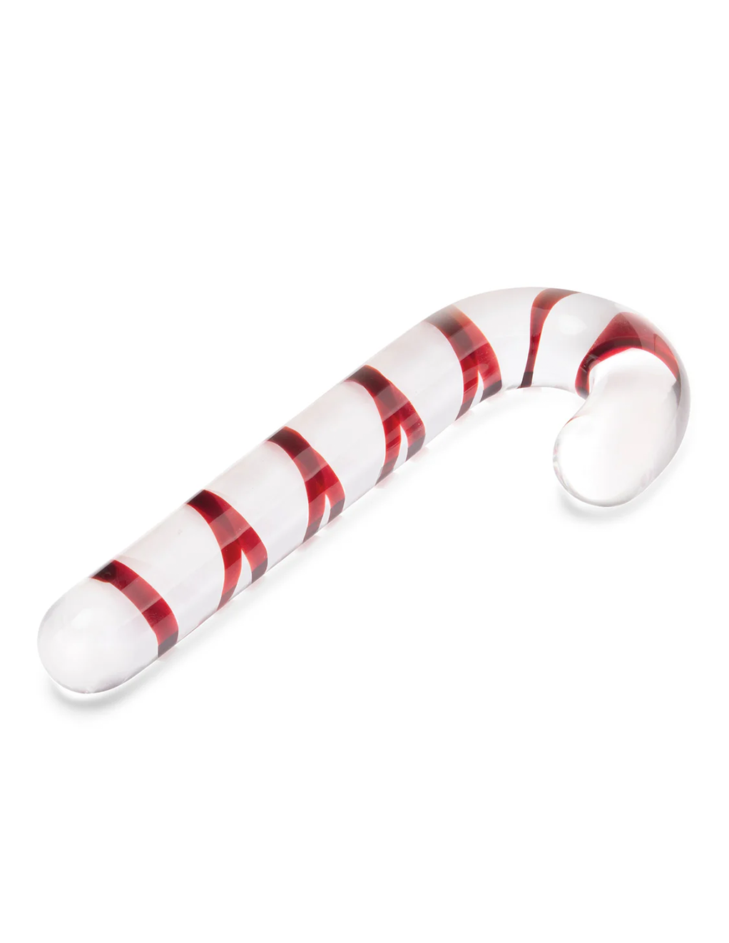 Candy Cane Dream 7.5in Glass Dildo