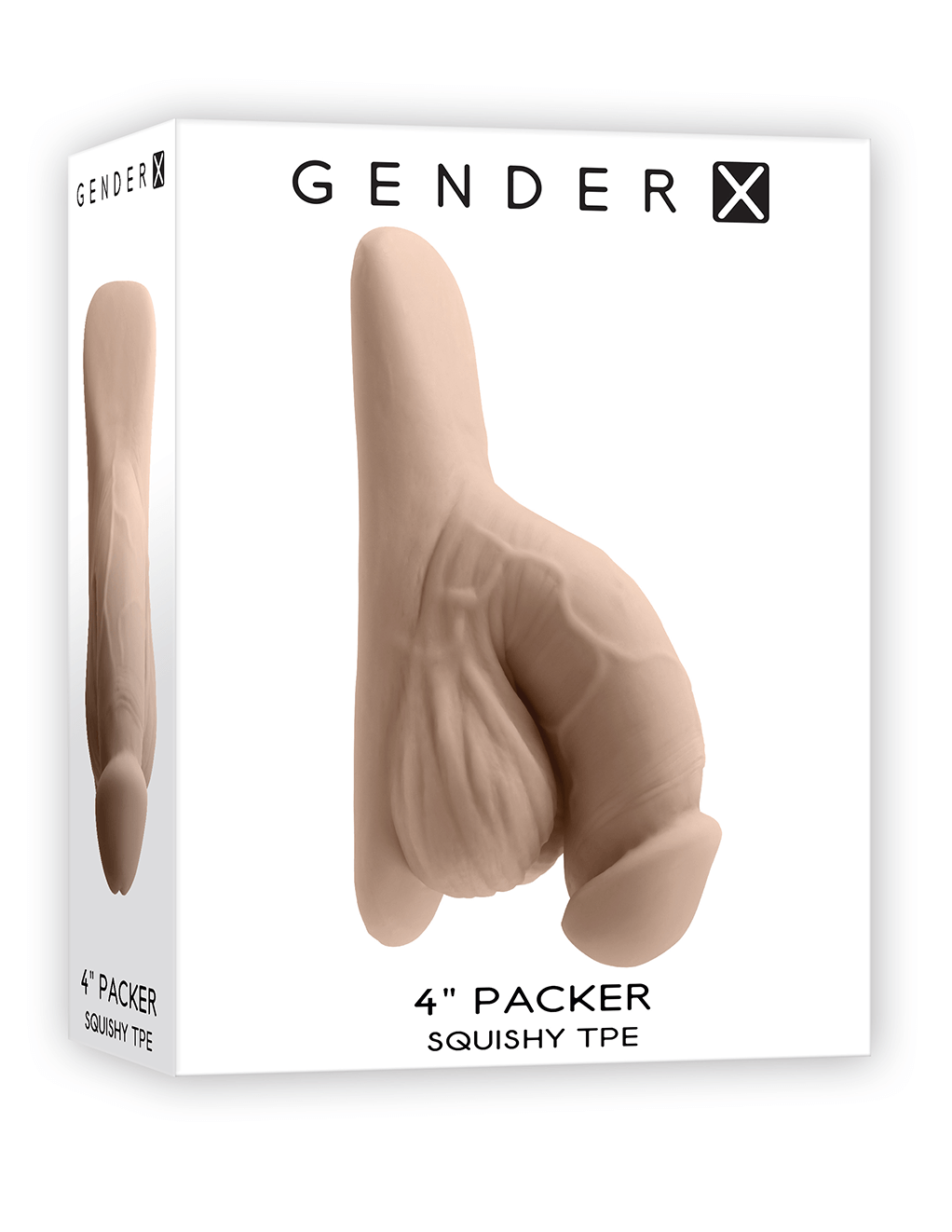 Gender X 4" Packer - Vanilla - Box