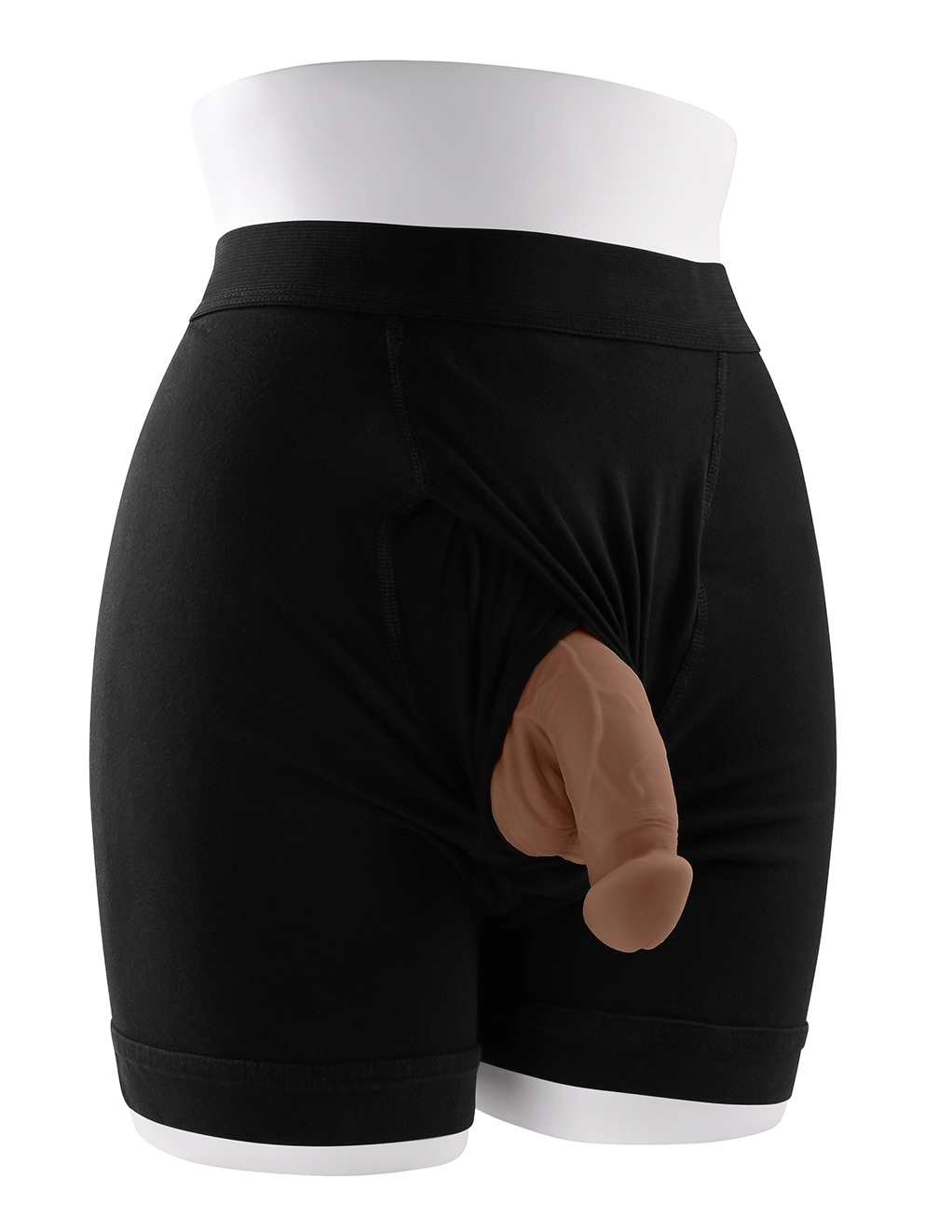 Gender X 4" Packer - Chocolate - Underwear Display