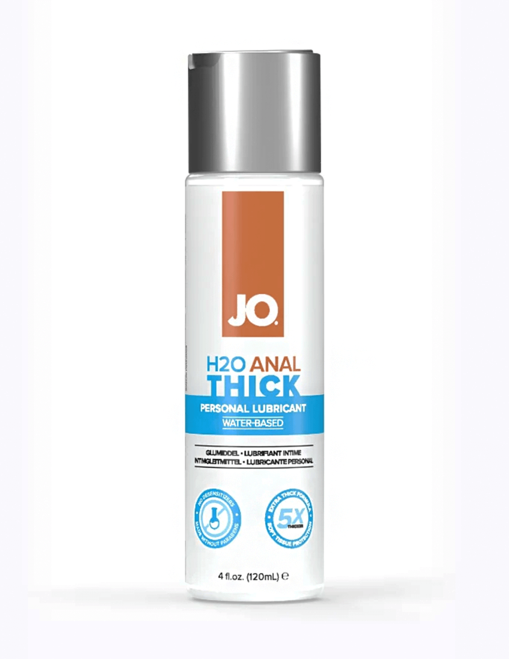 Jo H2O Anal Thick Water Based Lubricant - 4oz - Main