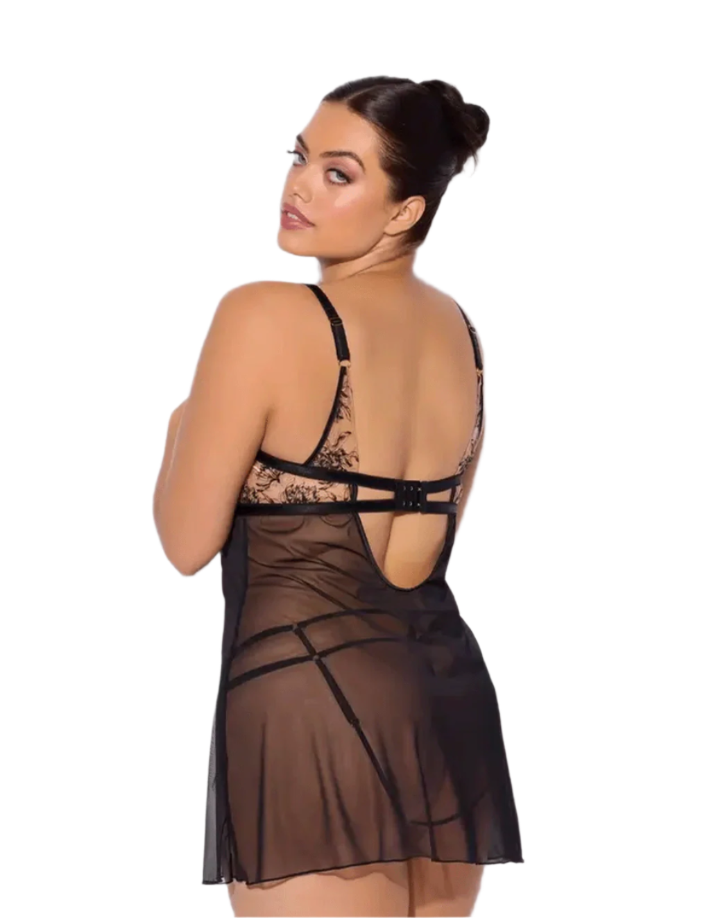 Delilah Floral Embroidered Babydoll